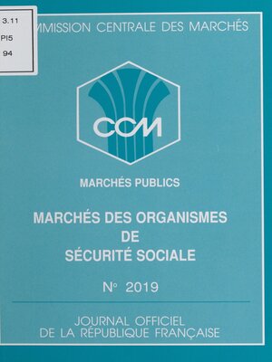 cover image of Marchés des organismes de sécurité sociale